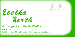 etelka merth business card